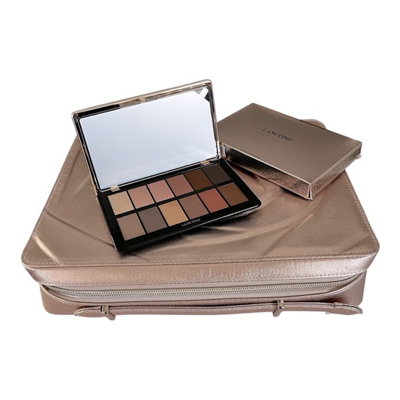 Lancôme 2024 Holiday Eyeshadow Makeup Palette and Rose Gold Vanity Case - Picture 1 of 8